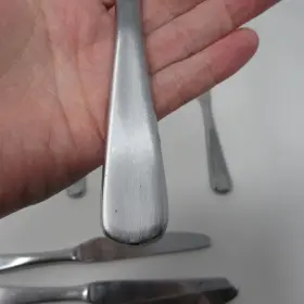 10584243 Hampton Silversmiths Stephanie Pattern Hsvstep Lot Of 7 Knives Spoons #3