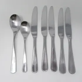 10584243 Hampton Silversmiths Stephanie Pattern Hsvstep Lot Of 7 Knives Spoons