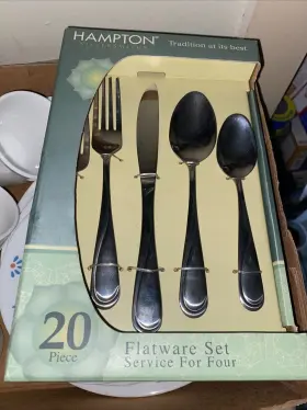 212z020wbb Hampton Silversmiths Clark 20-piece Cutlery Set Service For 4 Stainless Steel