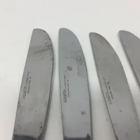 756145p331 Hampton Silversmiths Lausanne By Lot Of 4 Stainless Steel Dinner Knives Satin Bevel #2