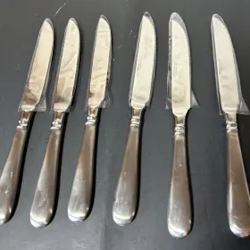 890861 Hampton Silversmiths Stainless Steak Knives New