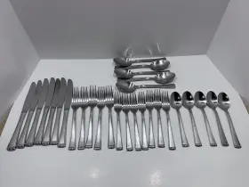 Hsv141 Hampton Silversmiths 29 Pattern Fork Spoon Knife Stainless Flatware