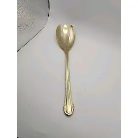 Hsv149 Hampton Silversmiths Stainless Gold Electroplate/plate Salad Serving Fork