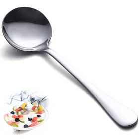 Happy Kit 738629511361 Soup Spoons Set 12 Pcs Premium Stainless Steel Dinner Heavy-weight Dur