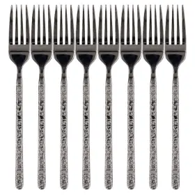 Hazoulen 666354803638 8 Piece Stainless Steel Dinner Forks Flatware Set