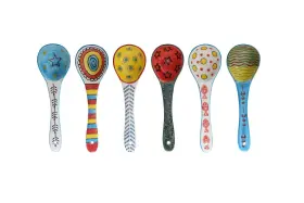 Heart & Home 717813159404 And 6 Piece Serving Spoons Setceramic For Soup Cerealramenste