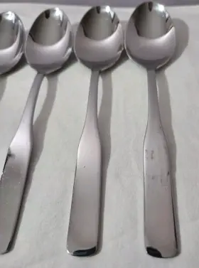 Rb27 Heritage Mint Ltd. 8 Reed And Barton Select Stainless Fiddler Ii Teaspoons 6 1/4 Inch #3