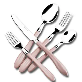 B07j6mtzrp Hf Hoften 20-pc Pink Silverware Set Stainless Steel Color Handle Flatware Retro