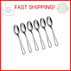 Hissf 789605826528 Teaspoons Stainless Steel 18/0 Tea Spoons 6 Pcs 6.29 Inches For Home Kitchen R