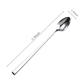 Hissf 791315246442 Iced Tea Spoons Mixing 18/10 Stainless Steel Stirring Set Of #3