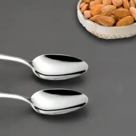 Hissf 972548251470 6-pieces Teaspoons Set Stainless Steel 18/0 Tea Spoons 6.29 Inches For Home K #2
