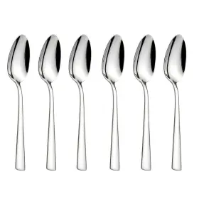 Hissf 972548251470 6-pieces Teaspoons Set Stainless Steel 18/0 Tea Spoons 6.29 Inches For Home K