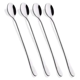 Hiware 753684057718 9-inch Long Handle Iced Tea Spoon Coffee Ice Cream Stainle