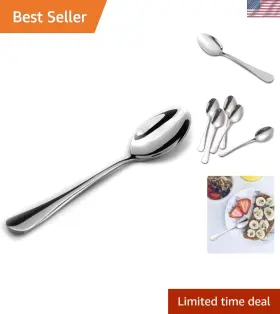 Hi410tp Hiware 12-piece Stainless Steel Teaspoons Spoons Silverware Set Dishwasher Saf