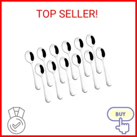 Hiware-4in-cs Hiware 12-piece Demitasse Espresso Spoons 4 Inches Stainless Steel Mini Coffee