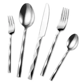 Hkyocean 739017718638 20-piece Silverware Set Premium Flatware For 4 18/10 Silver