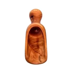 Holy Land Market 796890830031 Olive Wood Salt Spoon/scoop - Handcrafted 4.8 Inch Large Spoon