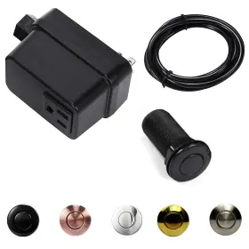 Grbjs-150 Home And Beyond Store 2.5 Inch Long Cordless Single Outlet On/off Black Garbage Disposal Button Kitche
