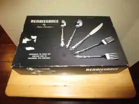 03641 Home Concepts 76 Pc Set Renaissance Stainless Flatware Service For 12 Japan New