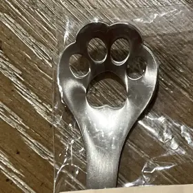 Home-x 843766127952 1pc Stainless Steel Dog Paw Stirring Spoon Small Hollow Out New Nip #2
