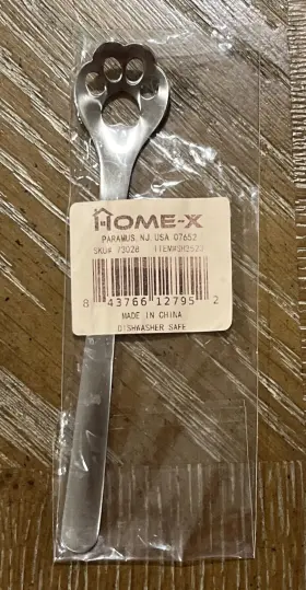 Home-x 843766127952 1pc Stainless Steel Dog Paw Stirring Spoon Small Hollow Out New Nip