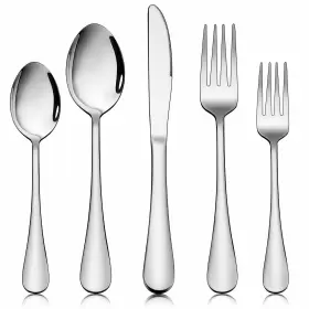 Homikit 652670654351 40-piece Silverware Flatware Set For 8 Stainless Steel Eating Utensi