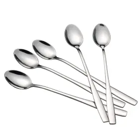 Hommp 711202516182 Long Handle Iced Tea Spoon Stainless Steel Ice Cream Set Of 16