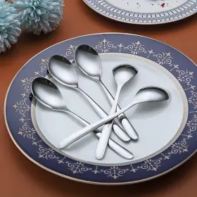 T271s-bts-6p Homquen Teaspoons 6 Piece Spoons Silverware Stainless Steel Small Tea #3
