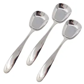 Honbay 957316641813 3pcs Fashion Korean Style Thick Heavy Weight Stainless Steel Soup Spoons Tabl
