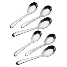 Horntide 703327420123 6-piece Soup Spoon Set Chinese Flatware Stainless Steel Mirror Polishin
