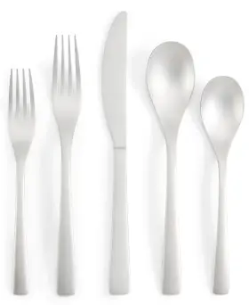 T1123 Hotel Collection 719978825835 Sand 5-pc. Matte Flatware Set