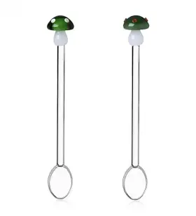 Ichendorf Milano 0935209045 Nib Set Of 2 Green Mushrooms Spoons 2022 - U.s Seller