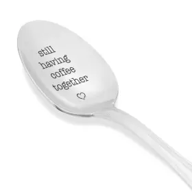 Ideas From Boston 880367912624 Still Having Coffee Together With Heart Design Engraved Stainless Steel Espre #2