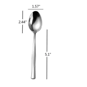 Idomy 711202512825 Idotry 12-piece Stainless Steel Dinner Spoons 7.96 Inches #2