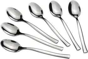 Idomy 711202513488 12-piece Stainless Steel Teaspoons 5.9 Inches Silver