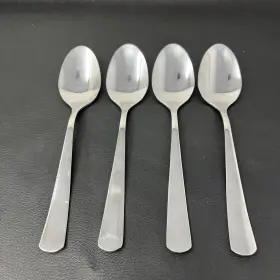 201.553.12 Ikea Sedlig Dinner Spoons Flatware 22458 Stainless 8.25 Inch Lot Of 4