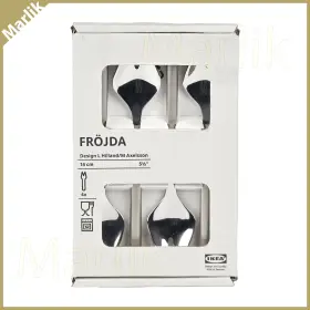 205.814.46 Ikea 4 Pack Frojda Fr Jda Salad/dessert Fork Stainless Steel 5 Inch New