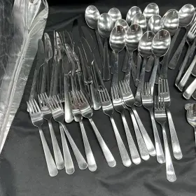 22422 Ikea 22185 69 Pcs Glossy Stainless Flatware Spoons Forks Knives Dragon #2