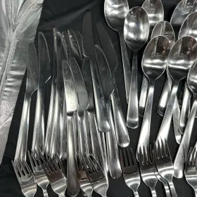 22422 Ikea 22185 69 Pcs Glossy Stainless Flatware Spoons Forks Knives Dragon #3