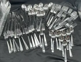 22422 Ikea 22185 69 Pcs Glossy Stainless Flatware Spoons Forks Knives Dragon