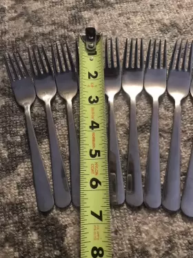 22185 Ikea Lot Of 9 Used Forks Flatware Utensils #2
