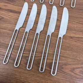 Ike3 Ikea 11 X Stainless Flatware Knives - Rare Open Loop #2