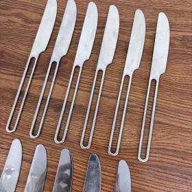 Ike3 Ikea 11 X Stainless Flatware Knives - Rare Open Loop #3
