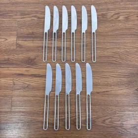 Ike3 Ikea 11 X Stainless Flatware Knives - Rare Open Loop