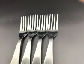 Ike8 Ikea Set Of 4 .. Pattern Stainless Dinner Forks 8 Inch China..lot B #2