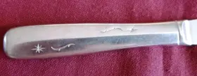 41675 Imperial Stainless Star Time 3 Dinner Knives U.s.a. 8 5/8 Inch Stars #2