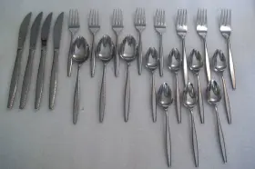 Im162 Imperial International Vintage Iic Stainless Flatware Japan Lot Of 22