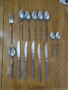 Imi13 Imperial International 14 Stainless Assortment Floral Flatware Japan