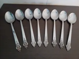 Ins129 Insilco Mark Iii 8 Stainless Teaspoons International Danish Modern