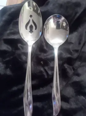 42504 International/insico Inslco Stainless Soup Spoon And Slotted Servingfinlandia #42504 Usa
